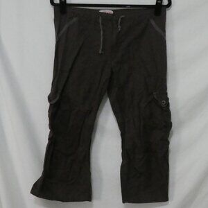 ZAINAS Trendz Setter large Brown Cropped Cargo Cotton Jogger Pants